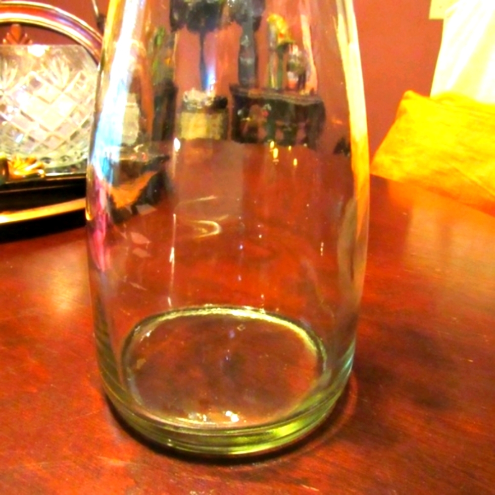 🌻 Fabulous Vintage Classic Clear Glass Juice Carafe - Picture 4 of 8